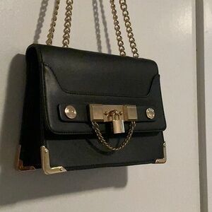 Aldo Elegant Black Chain Strap Women's Bag